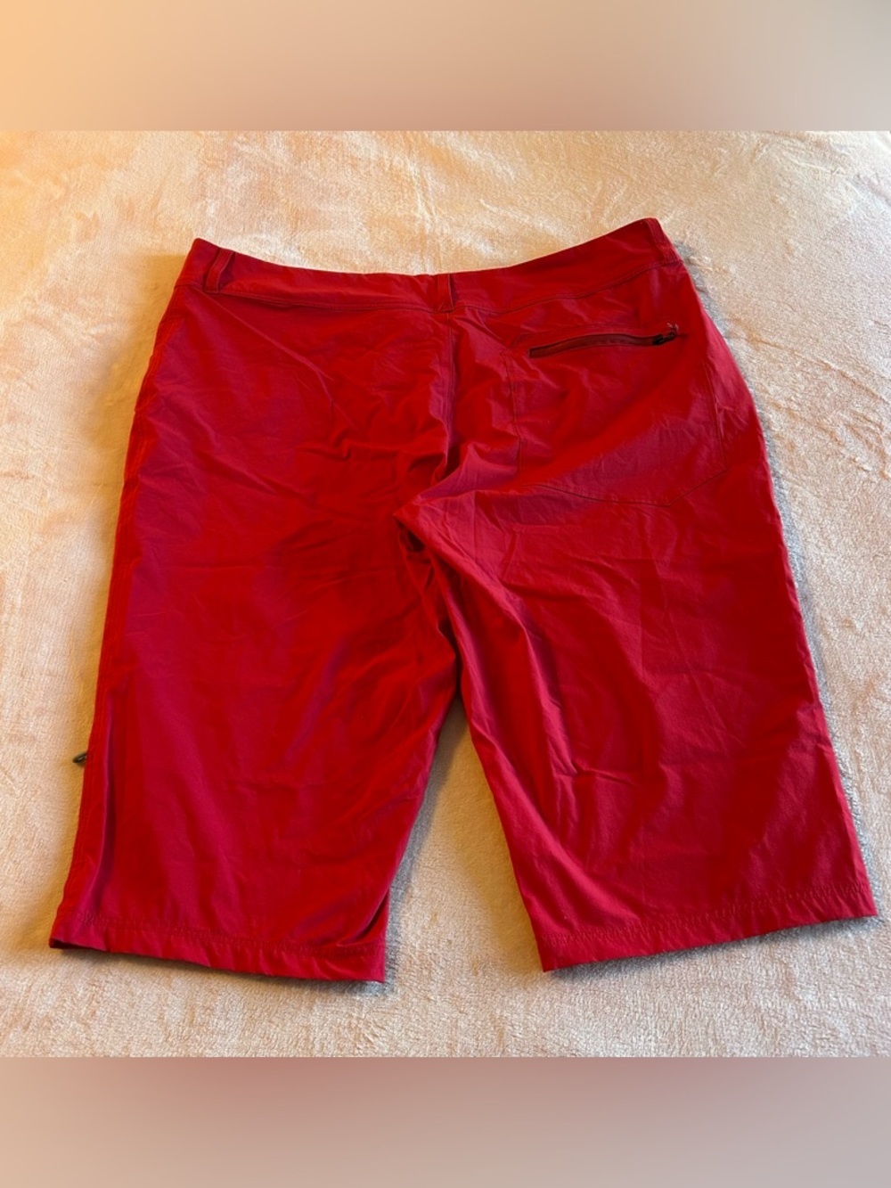 Killtec red long shorts size 16 stretch hiking gorpcore outdoors - Picture 2 of 9